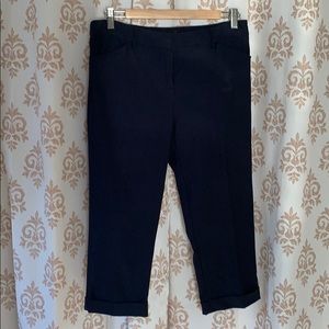 Sharagano dressy classic blue capris 8